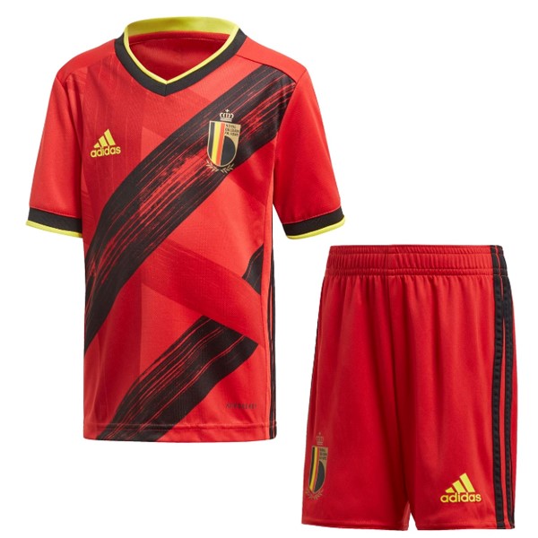 Camiseta Bélgica Replica Primera Ropa Niños 2020 Rojo